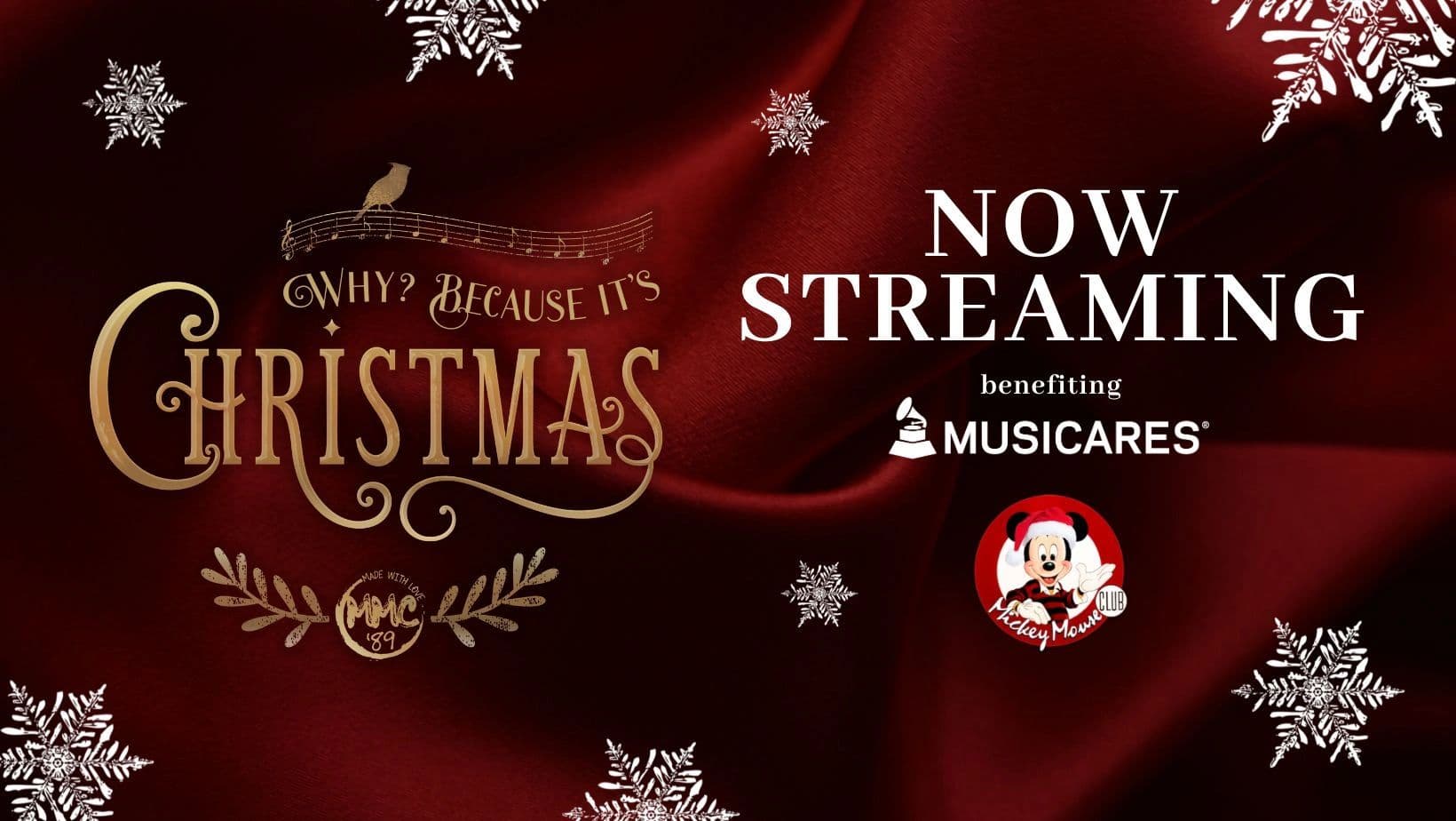 Why Because It's Christmas — Now Streaming, benefiting MusiCares