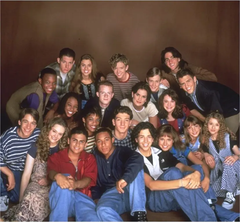 The cast of the All-New Mickey Mouse Club