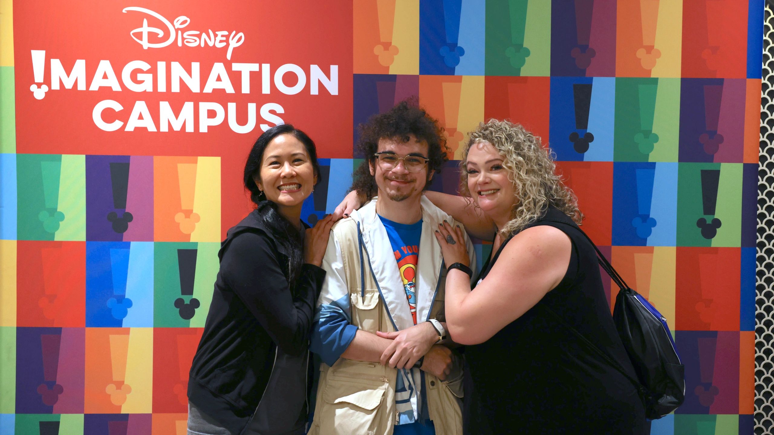 Deedee Magno Hall and Jennifer McGill with a student in our mentoring program